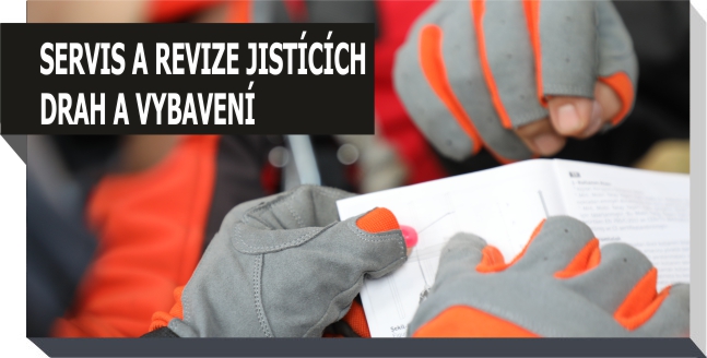 Servis a revize jistících drah a vybavení