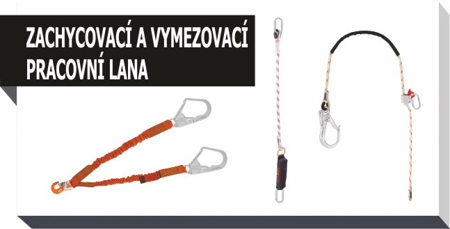 Zachycovací a vymezovací pracovní lana