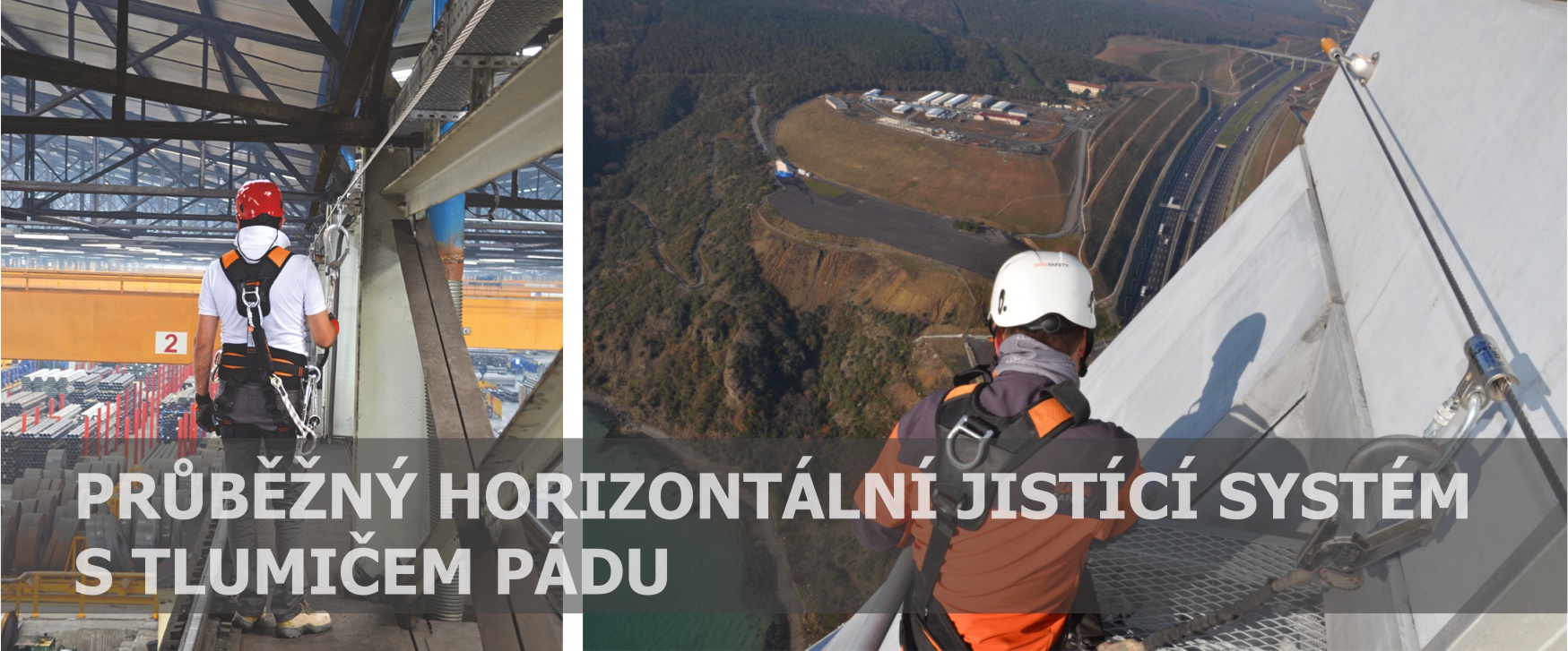 horizontalní systém pro jištění osob