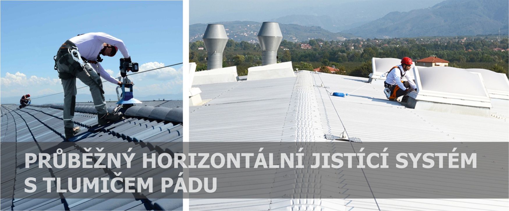 horizontalní systém pro jištění osob