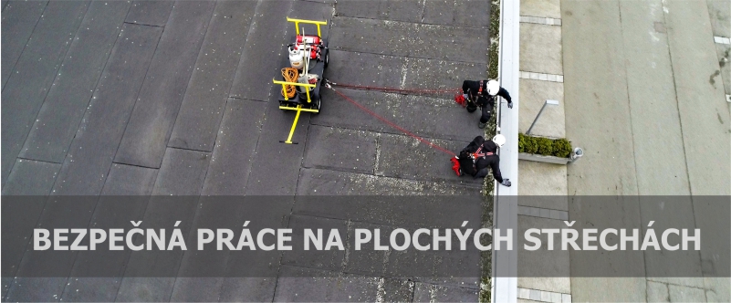 Bezpečná práce na plochých střechách
