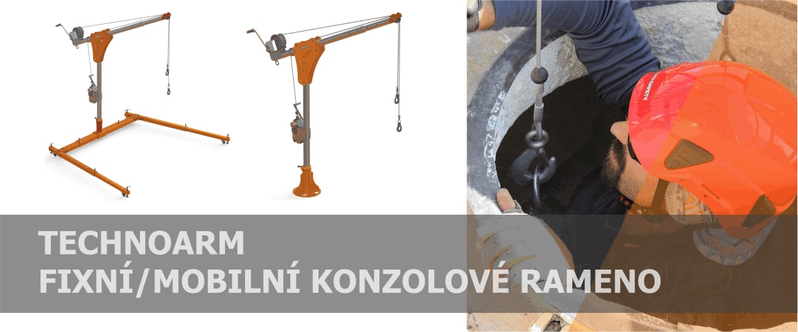 Technoarm - fixní a mobilní konzolové rameno